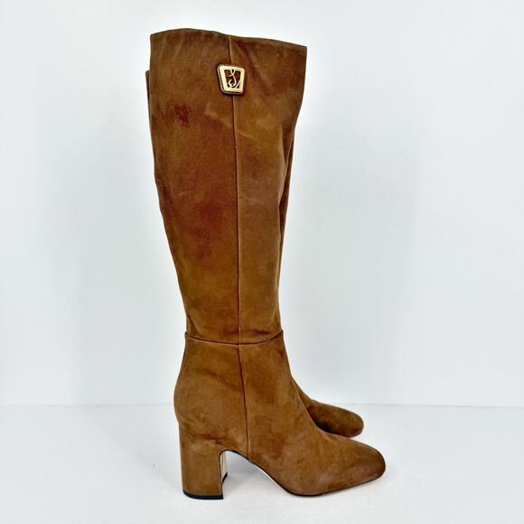 Sam Edelman Womens Faren Boots US 8.5 M EU 39 Brown Suede Knee High NIB - Picture 4 of 13
